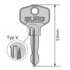BURG Schlüssel Typ V (Unterscheidungsmerkmal)